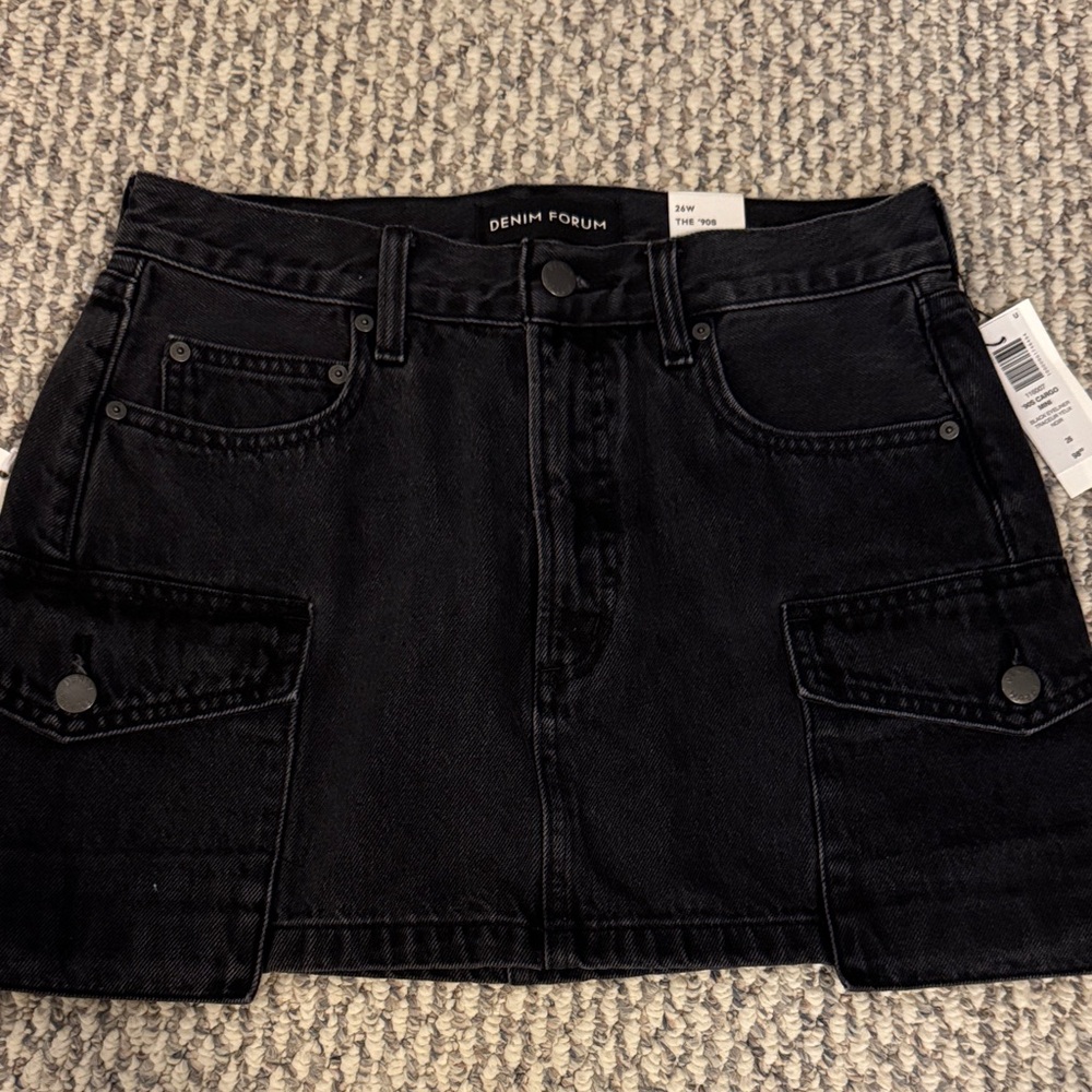 Denim Forum Mini Skirt